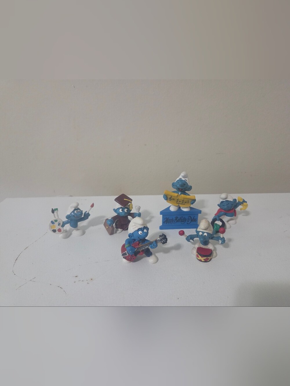 Vintage Smurf Figured Set Of 6